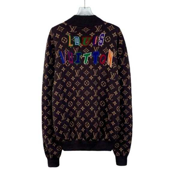DM0097 Louis Vuitton X NBA Monogram Logo Bomber Jacket - Picture 2 of 8